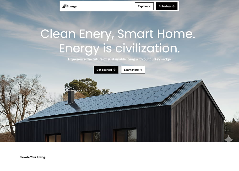 Construction company website design example — Energy, a sustainable home builder in the South West UK. Built by ConstructionWebDesign.uk.